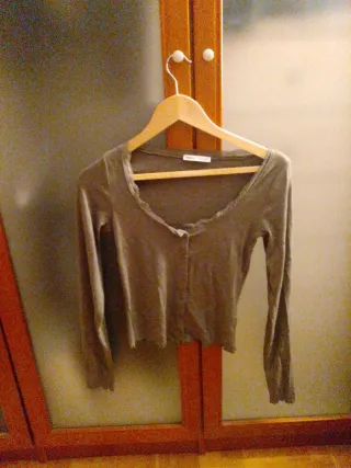 Jersey caqui manga larga