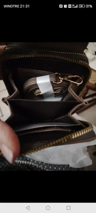 Borsa tracolla porta cellulare Forever Young grigi