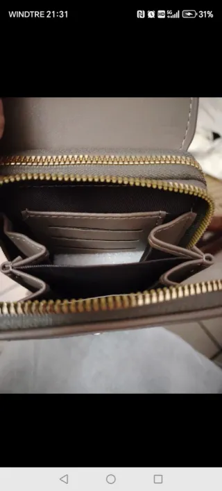 Borsa tracolla porta cellulare Forever Young grigi