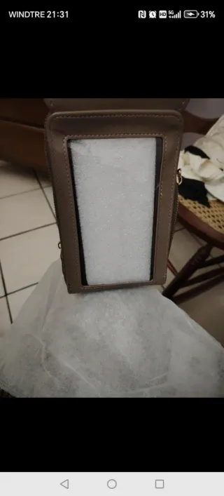 Borsa tracolla porta cellulare Forever Young grigi