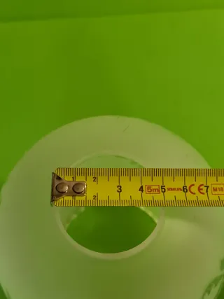 Tulipa cristal esmerilado decorada