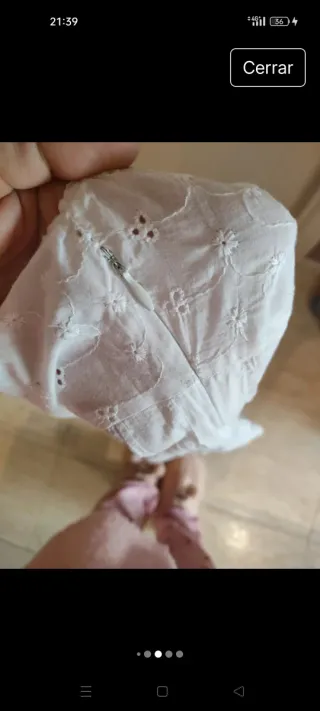 Blusa boho Promod blanca talla M