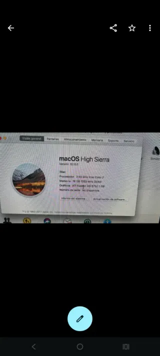 Apple iMac Plata