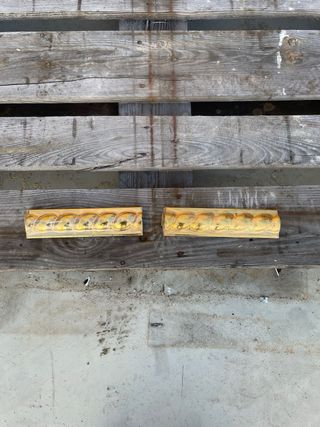 Trenza decorativa 5x20 cm, acabado dorado