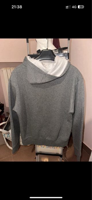 Felpa Fruit of the Loom Grigia Donna