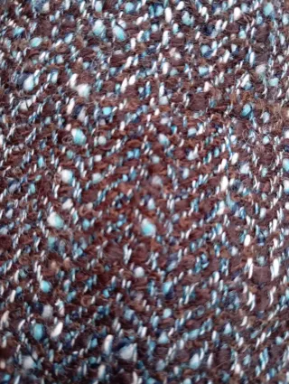 Blazer de lana gris y verde azulado