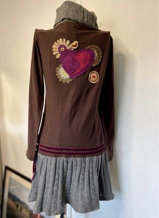 Vestido Desigual Marrón y Gris (L niñas) (S mujer)