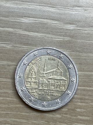 Moneda 2 Euros Baden-Wurtemberg 2013