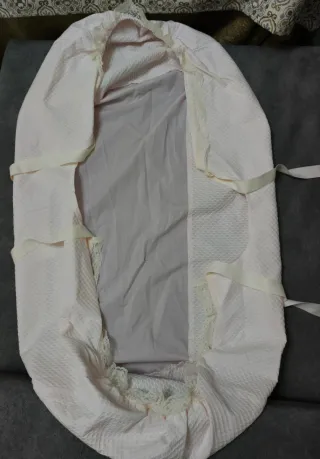 Vestidura capazo bebé rosa clarito