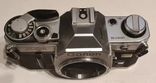 Canon AE-1 Cámara Analógica Plata/Negro