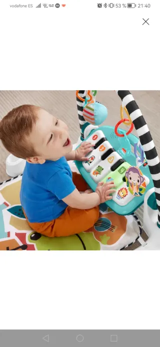 Alfombra Piano Actividades Bebé Fisher-Price Glow