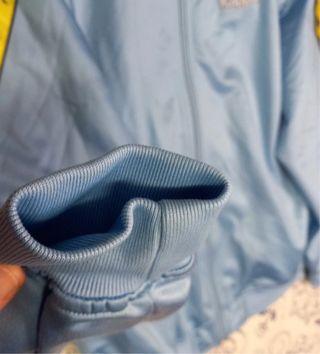 Giacca Kappa Vintage Celeste Banda Gialla M