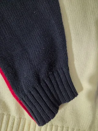 Maglione Tommy Hilfiger Uomo Bianco Blu Rosso