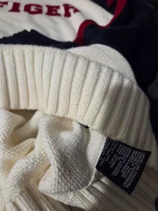 Maglione Tommy Hilfiger Uomo Bianco Blu Rosso