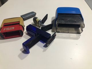 Lote de 4 sellos de tinta