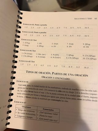 Ejercicios de sintaxis 1º y 2º para la ESO