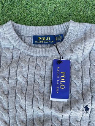 Jersey Polo Ralph Lauren Gris Trenzado