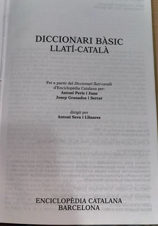 Diccionari Llatí-Català, bàsic