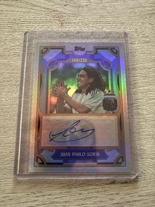 Carta Autografiada Juan Pablo Sorín Topps