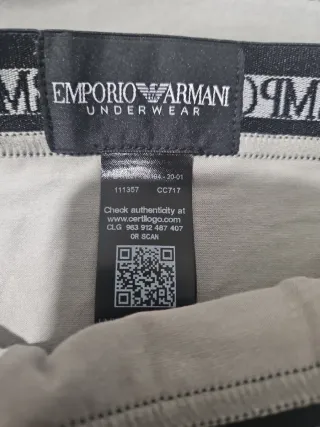 Emporio Armani 3 Pack Trunk Algodón Elástico