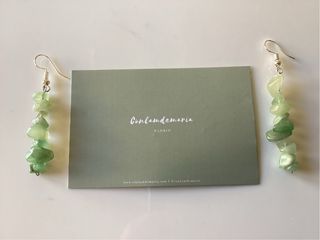 Pendientes “conlamdemaria” piedras verdes. Nuevos