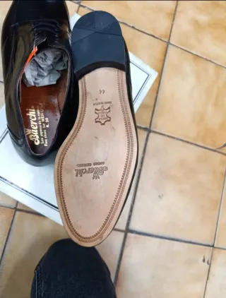 Zapatos de vestir piel negra hombre talla 44