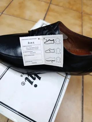 Zapatos de vestir piel negra hombre talla 44