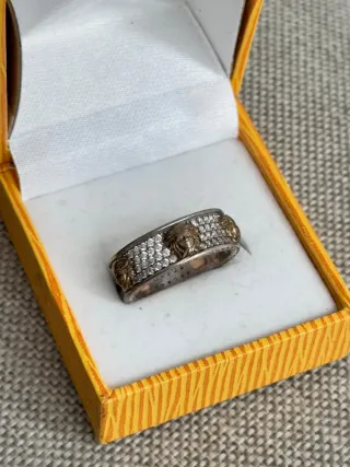 Anillo de plata 925 estilo Versace Medusa