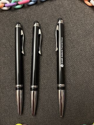 Elegantes bolígrafos negros (3 unidades)