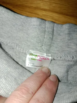 Pantaloni tuta bimbo grigio