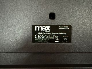 MAX KB4 Teclado Piano 61 Teclas LCD