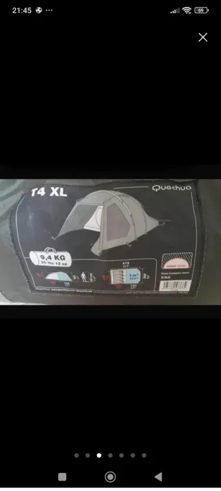 Tienda de campaña Quechua