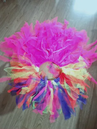 Disfraz Payasa Multicolor Talla Única