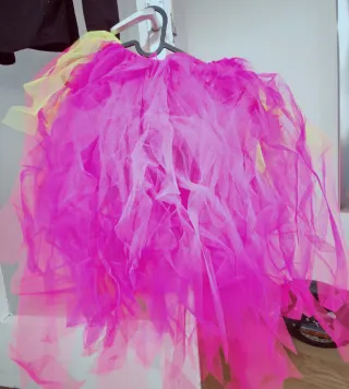 Disfraz Payasa Multicolor Talla Única