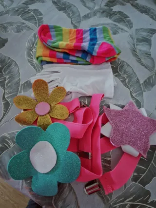 Disfraz Payasa Multicolor Talla Única