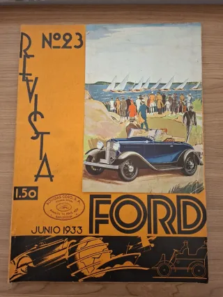Revista antigua Ford 1933