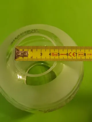 Tulipa/Globo Lámpara Cristal Antigua