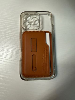 Portacarte MagSafe Pelle Marrone Slim