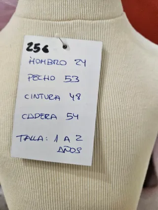 Busto maniquí infantil 1-2 años