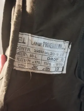 Giacca militare vintage anni '86 taglia 50/L