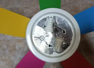 Ventilador de techo 5 aspas multicolor