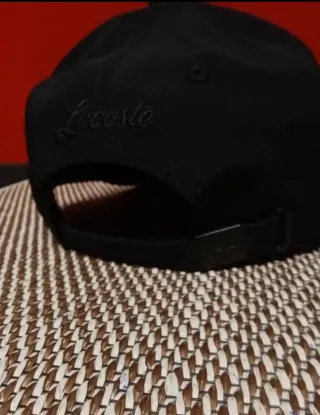 Gorra Lacoste Negra Talla única adulto
