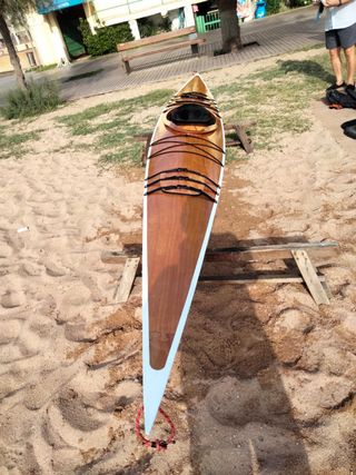 Kayak de madera 1 plaza