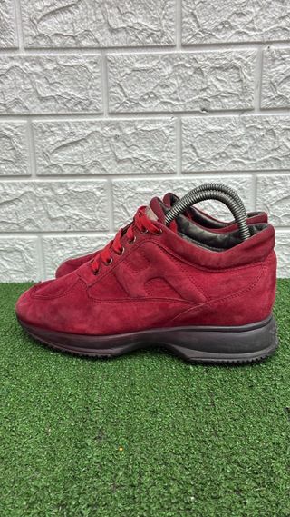 Scarpe Hogan in camoscio rosse