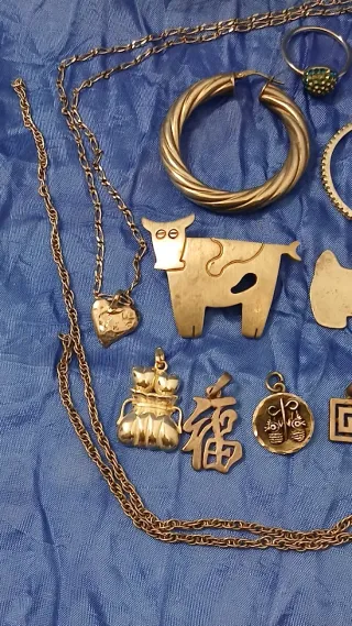 Lote Joyería Plata Ley Suelto/Reparar/ Variado