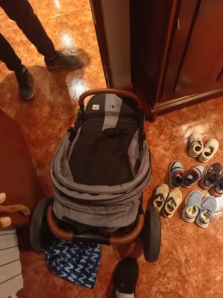 Zapatillas niño azul y blanco