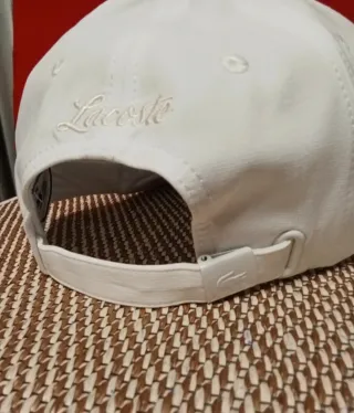 Gorra Lacoste Blanca Talla única adulto