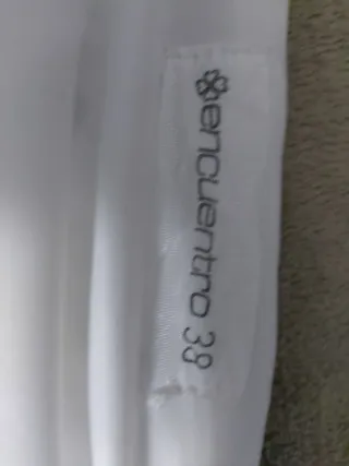 Conjunto blanco encaje top y falda