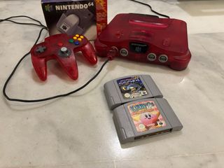 Nintendo 64 Rossa + Controller + 2 Giochi