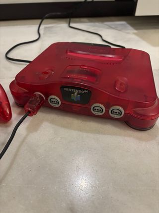 Nintendo 64 Rossa + Controller + 2 Giochi